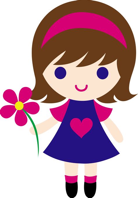 cute girl clipart|More.